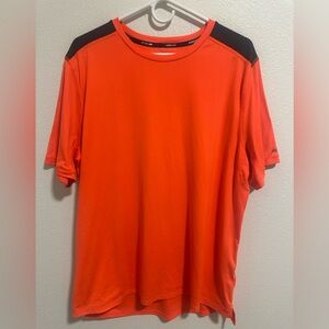Nike Men's Hi Vis Bright Neon Orange Running Dri Fit Short Sleeve Shirt